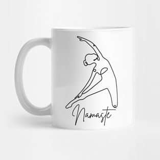 Namaste Line Art Mug